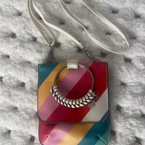 Colorful Striped Crossbody Bag by Carlos